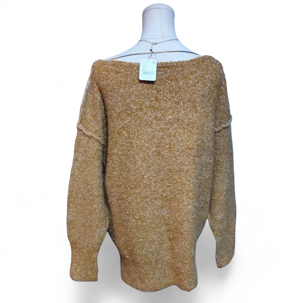 Oversized Free People Moira Slouchy Tunic Sweater in Honeycomb Womens Extra Smal - Picture 6 of 11